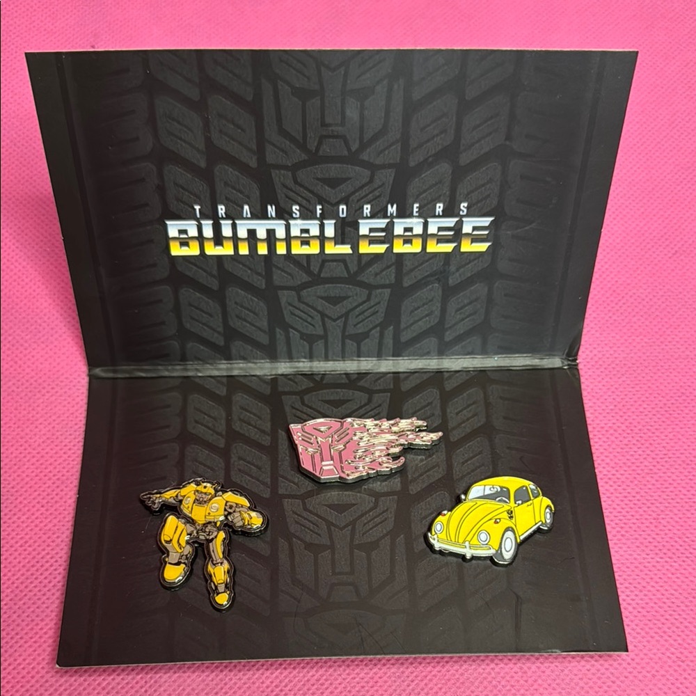Transformers Bumblebee Pin Set Lootcrate Exclusive Volkswagen Hasbro Licensed